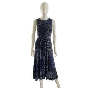 Ralph Lauren Navy Print Sleeveless Dress 4